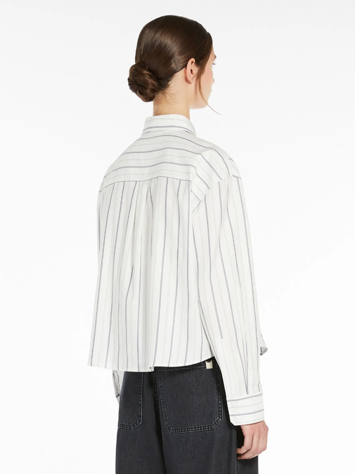 Online Camicia in Oxford di Cotone a Righe / Donna Camicie