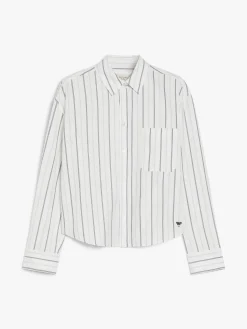 Online Camicia in Oxford di Cotone a Righe / Donna Camicie
