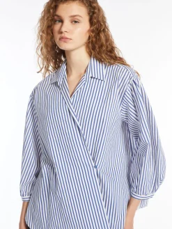 Sale Camicia in Tela di Cotone e Seta / Donna Camicie