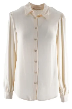 Best Camicia in Viscosa con Bottoni Dorati / Donna Camicie