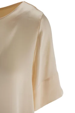 Clearance Camicia Modello a Scatoletta in Misto Seta / Donna Bluse
