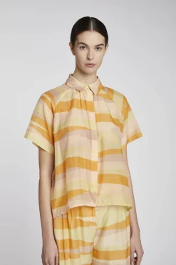 Clearance Camicia Oversize con Fantasia / Multicolor Donna Camicie