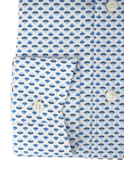 Discount Camicia Regular Fit con Fantasia / Celeste Uomo Camicie