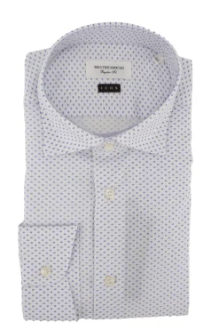 Outlet Camicia Regular Fit con Fantasia / Celeste Uomo Camicie