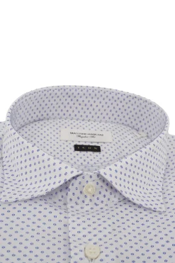 Outlet Camicia Regular Fit con Fantasia / Celeste Uomo Camicie