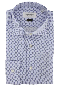 Online Camicia Regular Fit con Fantasia / Celeste Uomo Camicie