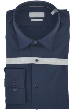 Discount Camicia Stretch Slim Fit in Tessuto Tecnico / Uomo Camicie