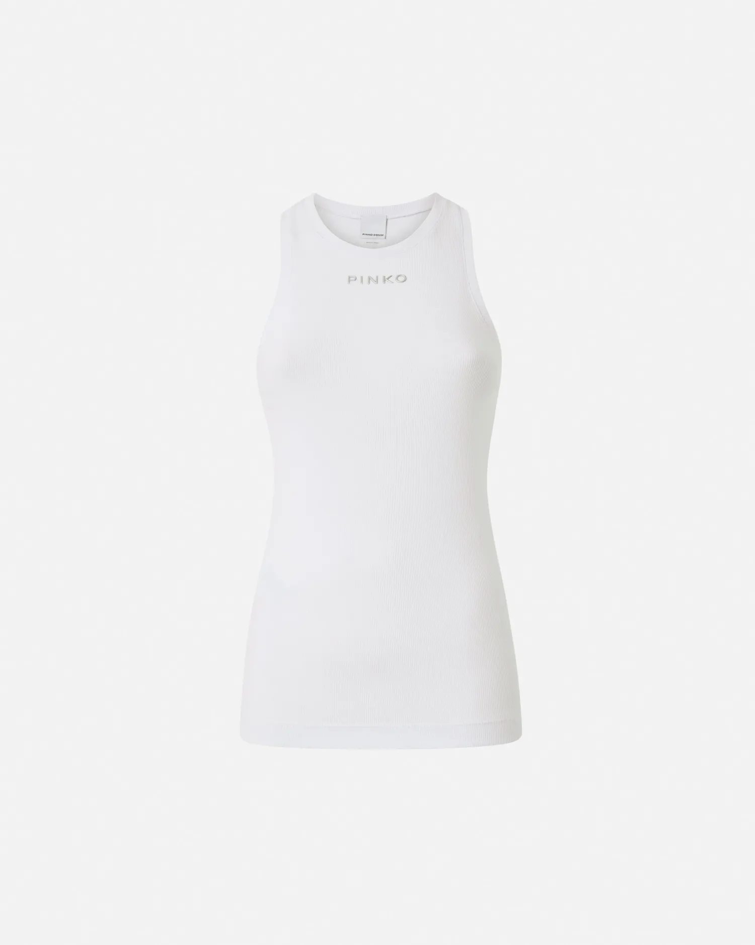 Best Canotta in Maglia a Costine con Logo / Donna Top