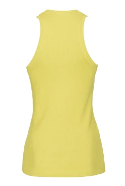 Clearance Canotta in Maglia a Costine con Logo / Donna Top