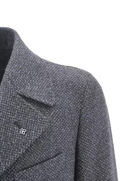 New Cappotto a Doppio Petto con Fantasia / Uomo Cappotti