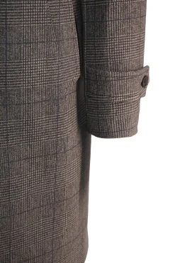 New Cappotto in Jersey Stampato / Marrone Uomo Cappotti