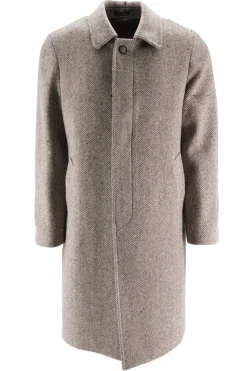 Best Cappotto in Lana con Fantasia / Uomo Cappotti