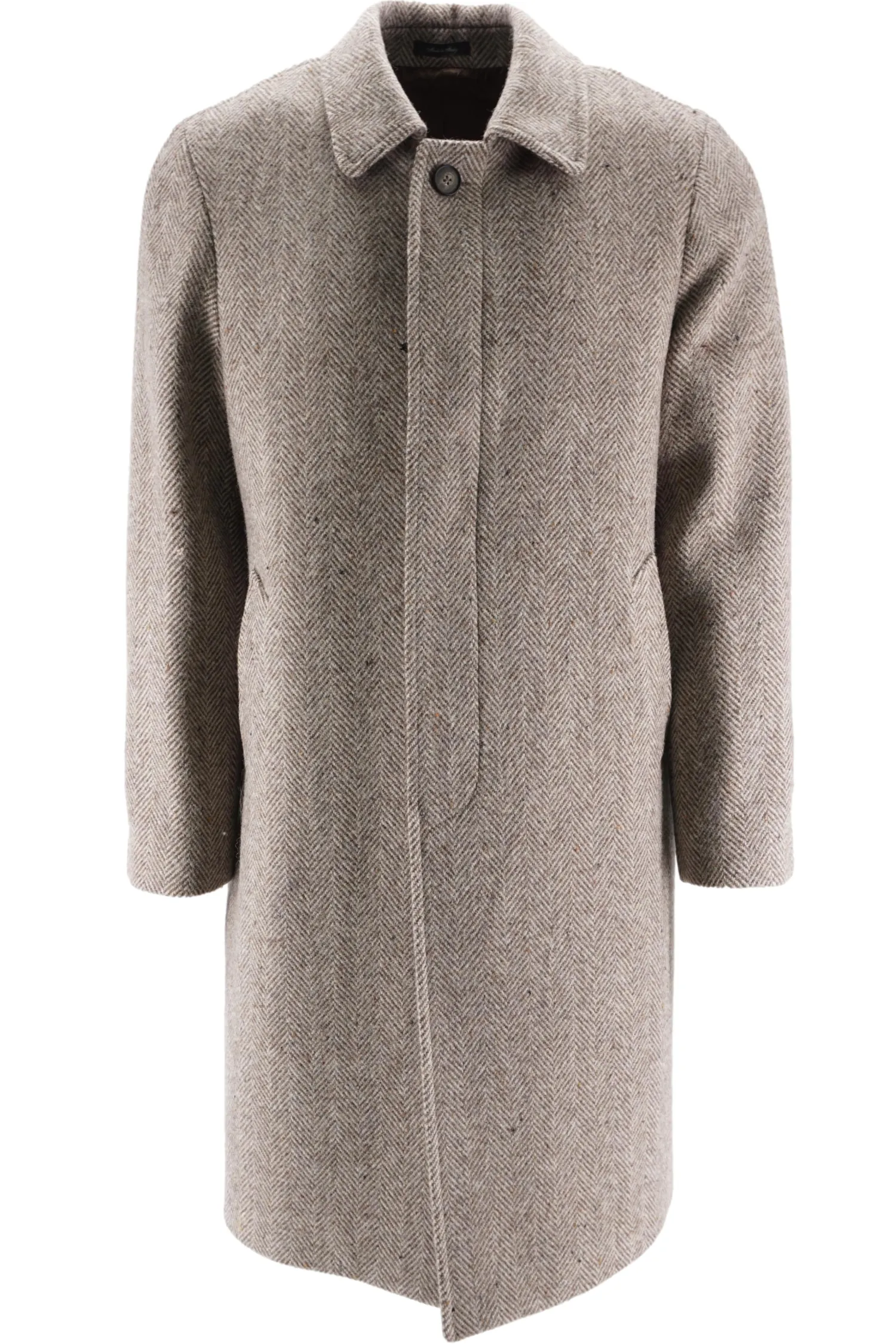 Best Cappotto in Lana con Fantasia / Uomo Cappotti