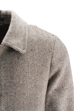 Best Cappotto in Lana con Fantasia / Uomo Cappotti