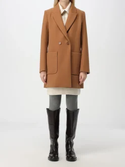 Online Cappotto in Lana con Tasconi / Donna Cappotti