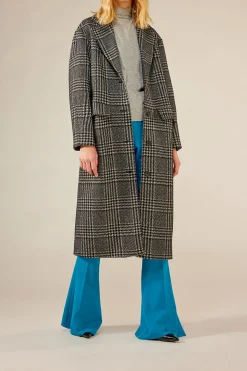 Clearance Cappotto Monopetto a Fantasia / Donna Cappotti