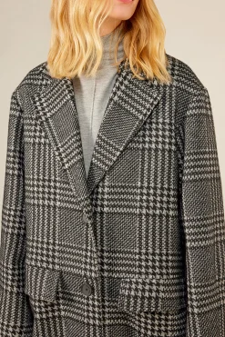 Clearance Cappotto Monopetto a Fantasia / Donna Cappotti