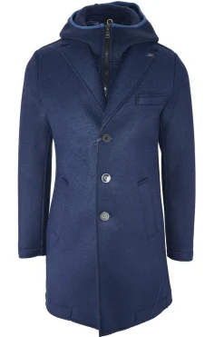 Outlet Cappotto Monopetto con Cappuccio / Uomo Cappotti