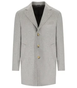 Outlet Cappotto Monopetto in Misto Lana / Uomo Cappotti