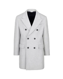 Outlet Cappotto Monopetto in Misto Lana / Uomo Cappotti