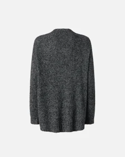 Online Cardigan a Coste con Scollo a V / Donna Maglieria