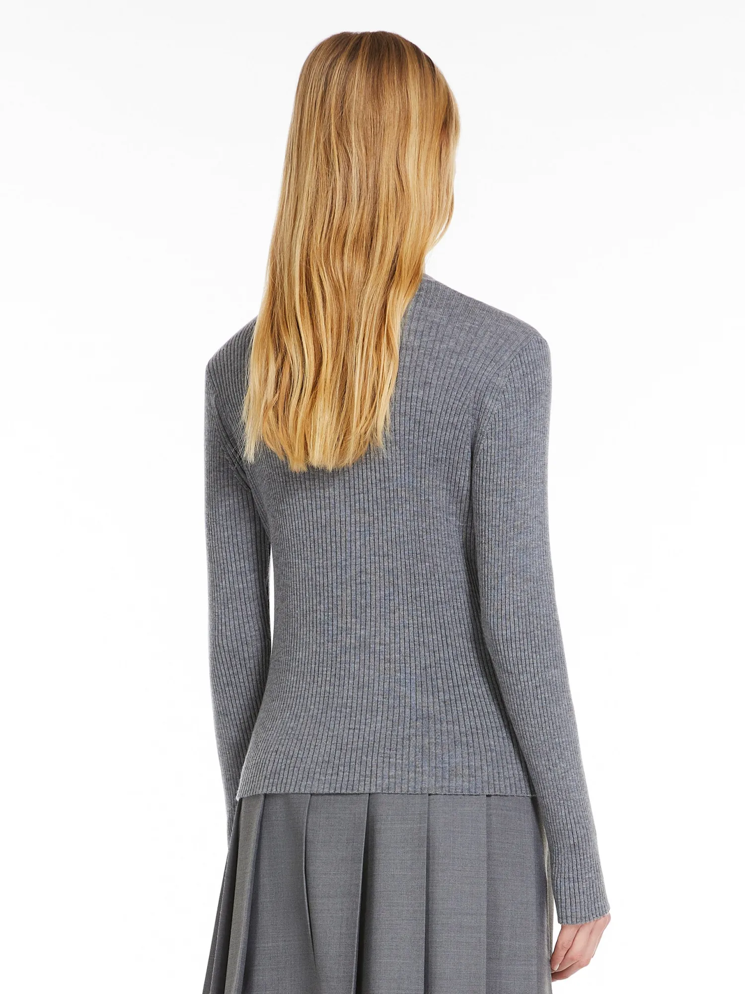 Cardigan in Lana a Coste / Donna Maglieria