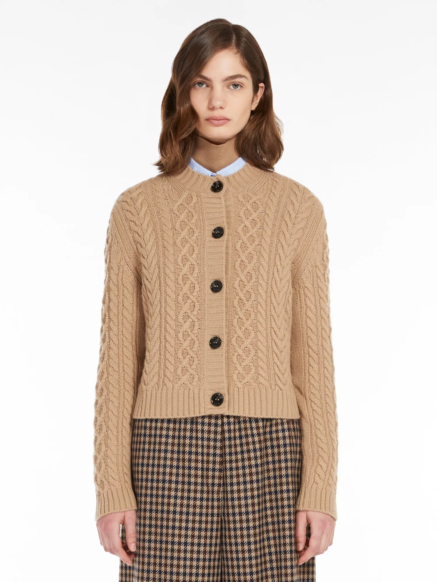 Sale Cardigan in Lana a Trecce / Donna Maglieria