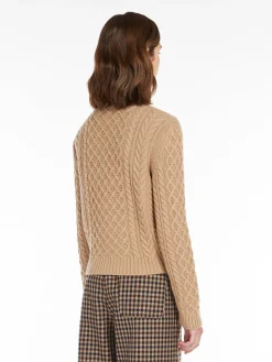 Sale Cardigan in Lana a Trecce / Donna Maglieria