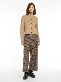 Sale Cardigan in Lana a Trecce / Donna Maglieria