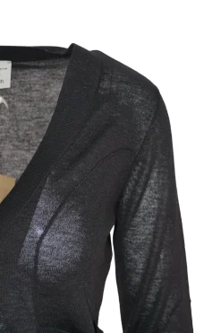 Hot Cardigan in Lurex / Nero Donna Maglieria