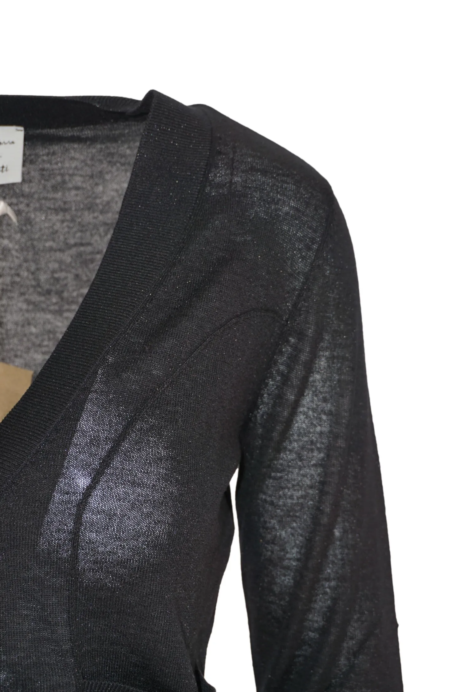 Hot Cardigan in Lurex / Nero Donna Maglieria