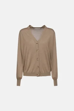 Hot Cardigan in Seta Cashmere / Donna Maglieria