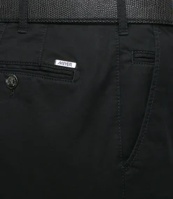 New Chino di Cotone / Nero Uomo Pantaloni