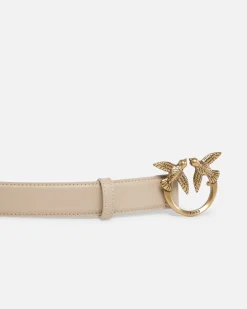 New Cintura Love Birds in Pelle 3 cm / Donna Cinture