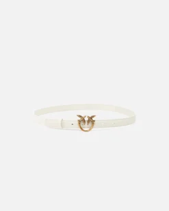 Online Cintura Sottile Love Birds in Pelle 2 cm / Donna Cinture