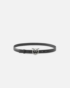 Discount Cintura Sottile Love Birds in Pelle 2 cm / Donna Cinture