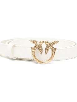 Clearance Cintura Sottile Love Birds in Pelle 2 cm / Donna Cinture