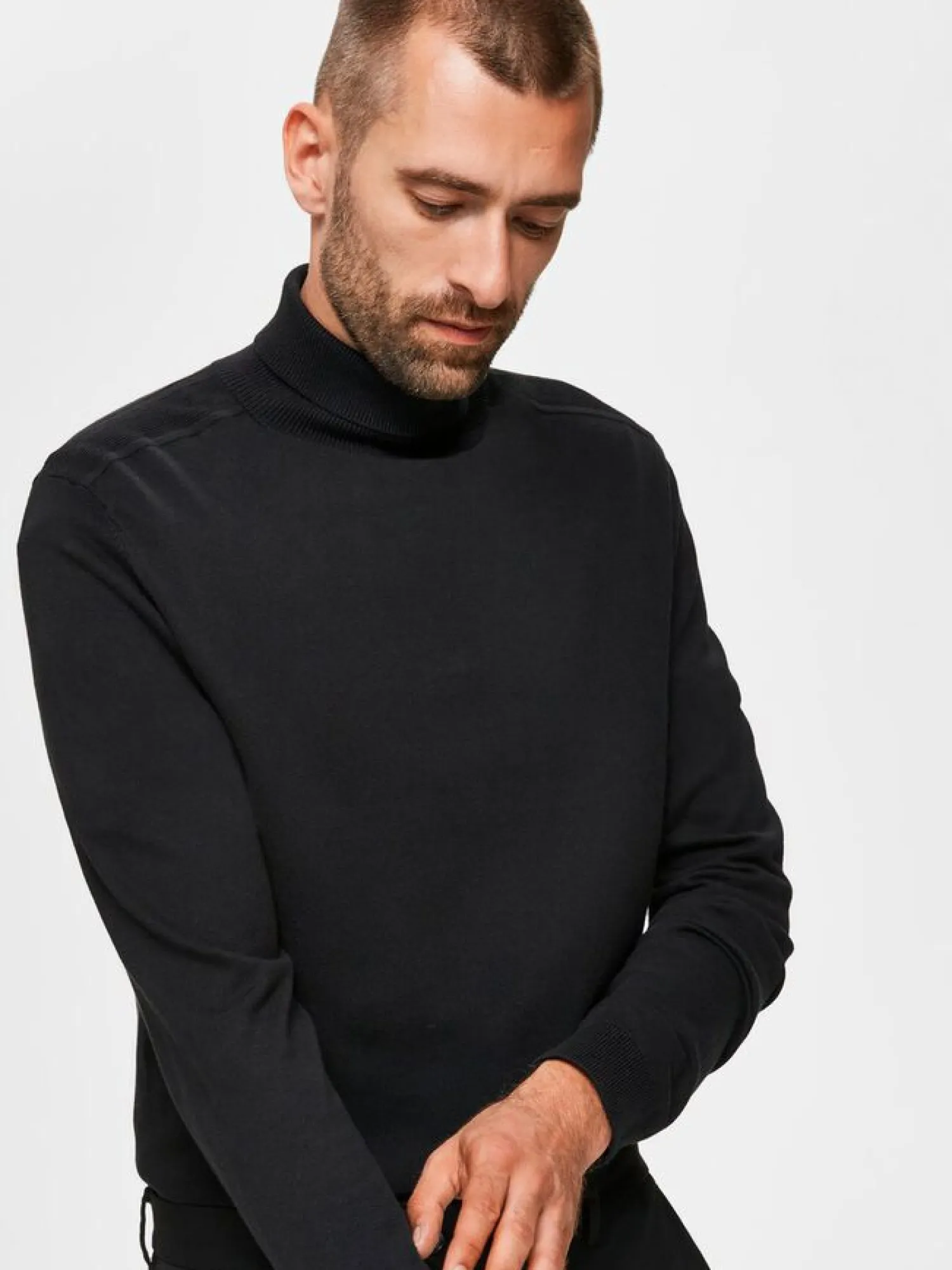 Sale Collo Alto in Cotone / Uomo Maglieria