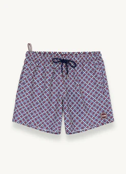 New Costume con Fantasia e Logo Colmar / Bordeaux Uomo Costumi Da Bagno