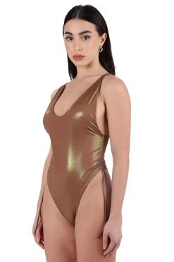 Costume da Bagno Intero / Marrone Donna Costumi Da Bagno