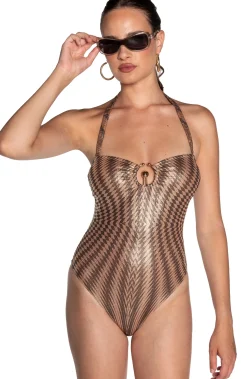 Discount Costume da Bagno Intero con Fantasia / Donna Costumi Da Bagno