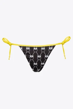 Online Costume Slip con fantasia / Nero Donna Costumi Da Bagno