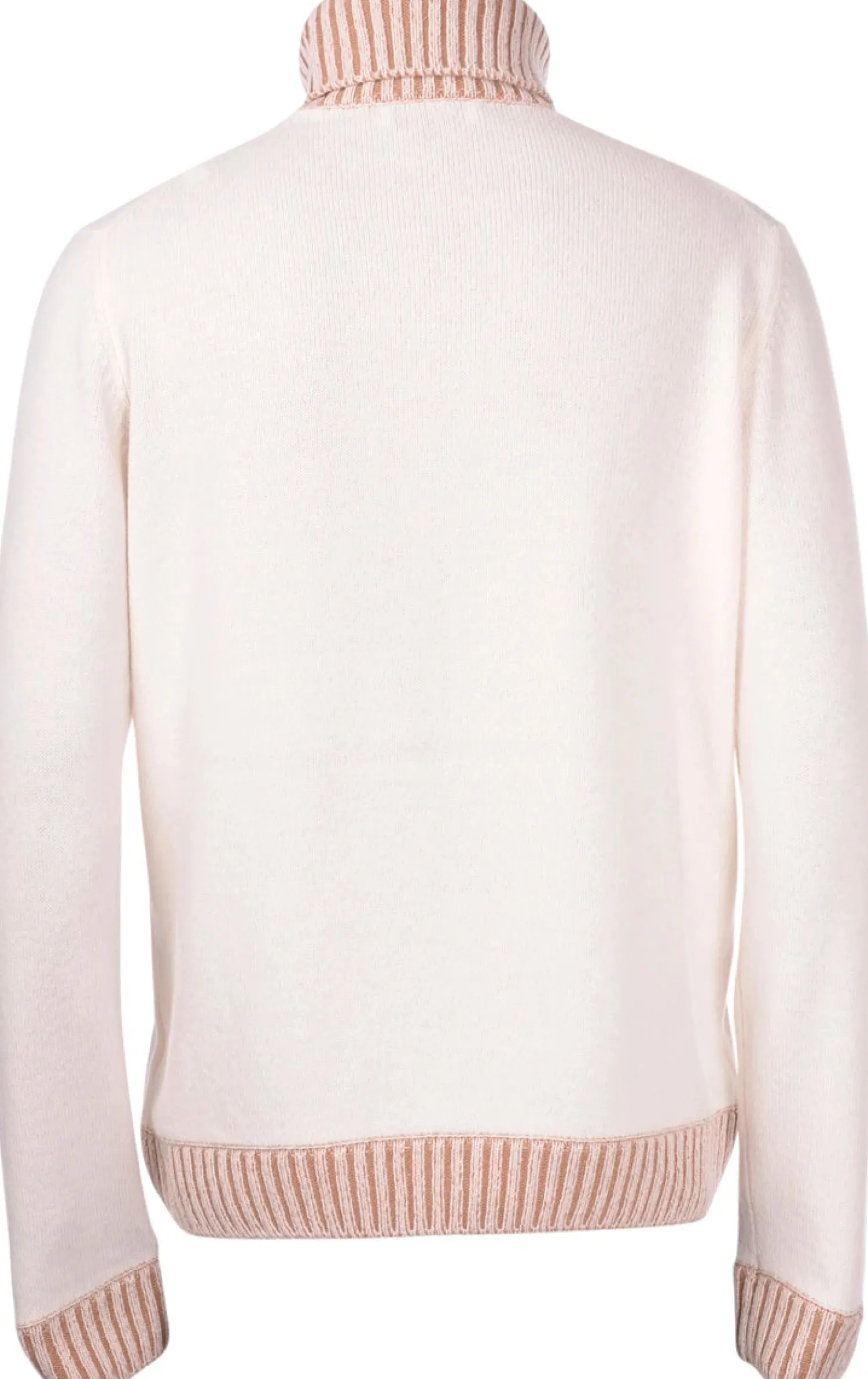 Online Dolcevita in Lana Bicolor / Bianco Uomo Maglieria