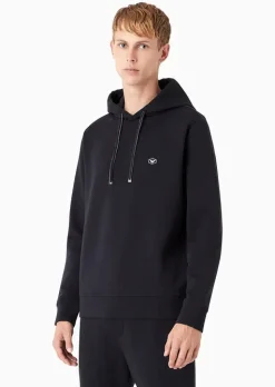 New Felpa con Cappuccio e Patch Logo / Uomo Felpe