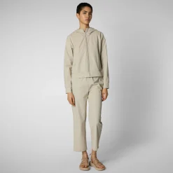 Clearance Felpa con Cappuccio e Zip / Donna Maglieria