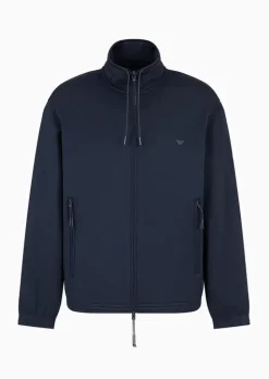 Online Felpa Full Zip in Double Jersey / Uomo Felpe