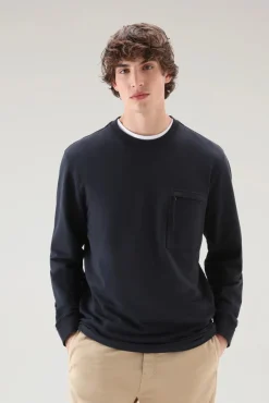 Hot Felpa Girocollo in Cotone / Uomo Felpe