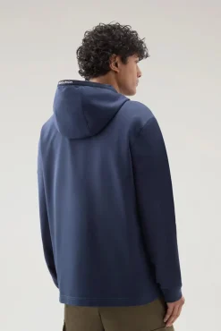Clearance Felpa in Puro Cotone con Cappuccio / Uomo Felpe