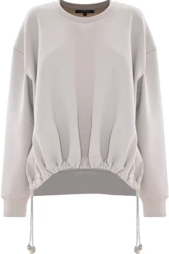 Hot Felpa Over Fit / Beige Donna Felpe