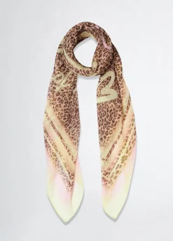 Foulard con Stampa Animalier / Donna Sciarpe